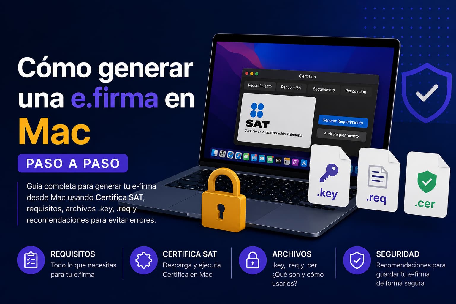 Guía para generar e.firma SAT en Mac usando Certifica